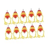 ibasenice 10stücke Hängende Tränke Für Hühner Geflügeltränke Aus Edelstahl Automatische Nippeltränke Für Hühner Wassersparendes Design Für Geflügelzuchtbetriebe