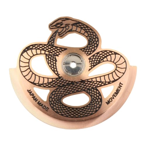predolo Uhrwerk Rotor, Schwungmasse für Mechanische Uhren, 2,8 cm Durchmesser, Schlangenmuster, Automatischer Rotor für 4R35, 6R36, NH35, Rosa