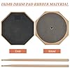 TMBMLPP Drum Practice Pad, 8-inch Black Drummer Practice Pad with Sticks, Drum Practice Pad, Single Sided Drum Pads, Silent Drum Practice Pad,Practice Pads, Drum Practice Pad Kit,for Practice Drumming #3