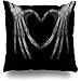 358 Fundas Cojín 45x45 Sofá Fundas De Almohada Radiografía Corazón Huesos Manos Haciendo El Amor Radiografía Cuerpo Ciencia Artritis Medicina Persona Diseño Rayo Cremallera Fundas para Cojines Cama