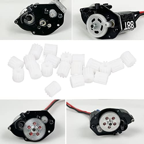 VGEBY RC Motor Plastic Gear,20pcs Plastic Motor Gear 1/24 for SCX24 11T Remote Control Car Replacement Accessories Scx24 Motor Scx24 Motor Gear Scx24 Pinion Gear