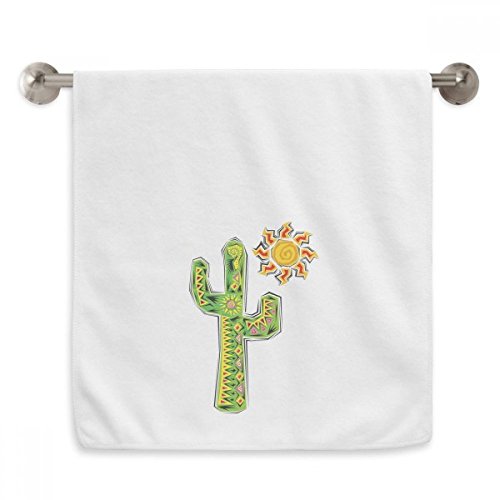 Serviettes moelleuses cactus Mexique 13x29 pouces blanc - 2