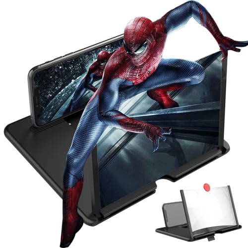 14 Inch Mobile Phone Screen Magnifier | Folding Stand Holder 3D Screen Enlarger | Portable Anti Radiation Phone Video Movie Amplifier | Universal Smartphone Screen Magnifier view 2