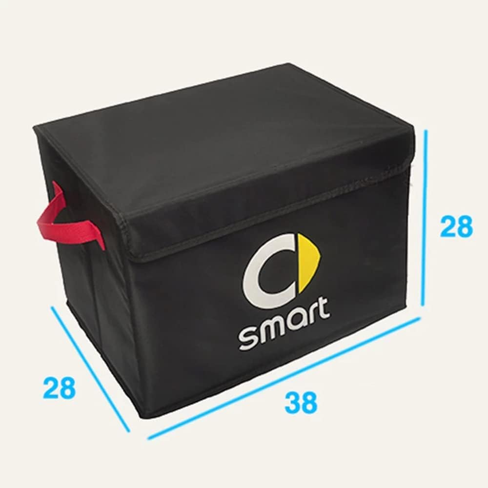 Organizer do bagażnika samochodowego do Smart Forfour Fortwo 451 453 2009-2019 składany kosz bagażnik pudełko do przechowywania listwa wewnętrzna akcesoria