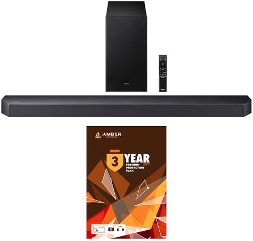 Samsung HW-Q600F Q Series Soundbar 3.1.2 Ch Sound and Subwoofer with 2 Year Amber Protection Plan (2025)