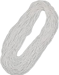 11/0 Glass Seed Beads 1 Hank 3 Meters (12 String Hanks,Total 12 Colors) Glass Silver Lined Seed Beads