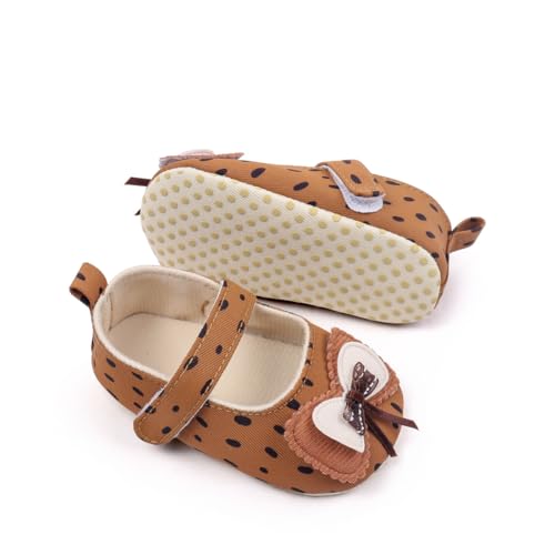Infant Baby Girl Shoes Baby Mary Jane Flats Princess Bowknot Wedding Dress Shoes Crib Shoe for Newborns, Infants, Babies, and Toddlers2