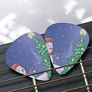 Lot de 12 médiators mignons en forme de bonhomme de neige pour guitares acoustiques électriques et basses - Les Beatles, Paul McCartney, John Lennon, RIngo Starr, George Harrison Lot de 12 médiators mignons en forme de bonhomme de neige pour guitares acoustiques électriques et basses – Image 7