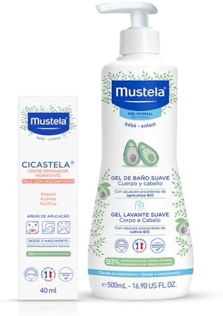 Mustela Combo Cicastela Creme Reparador Hidratante 40ml + Gel Lav...
