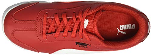 PUMA PUMA Unisex-Kid's Ferrari Roma Sneaker, Rosso Corsa White Black, 1.5 M US Little Kid