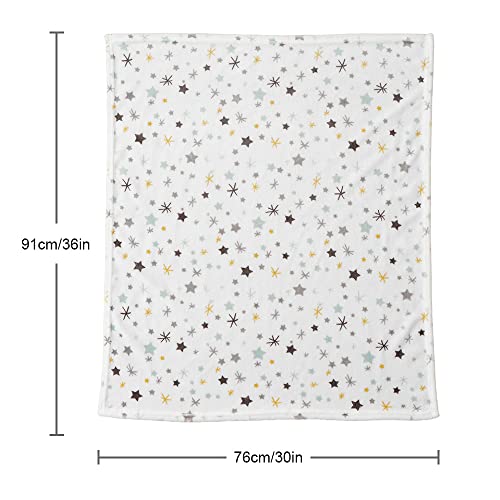 Bunnikins & Clover Lightweight Plush Flannel Baby Blanket Super Soft For Boys And Girls, Kids Floral Fleece Baby Blanket, Portable Bed Throws For Baby Crib And Toddler Bed, 30"X36" #TOP7