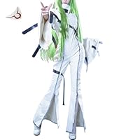 コードギアス　C.C. コスプレ衣装　ウィッグ　拘束服　同人　反逆のルルーシュ Amazon.co.jp: Plazhen コスプレ衣装 コードギアス 反逆の