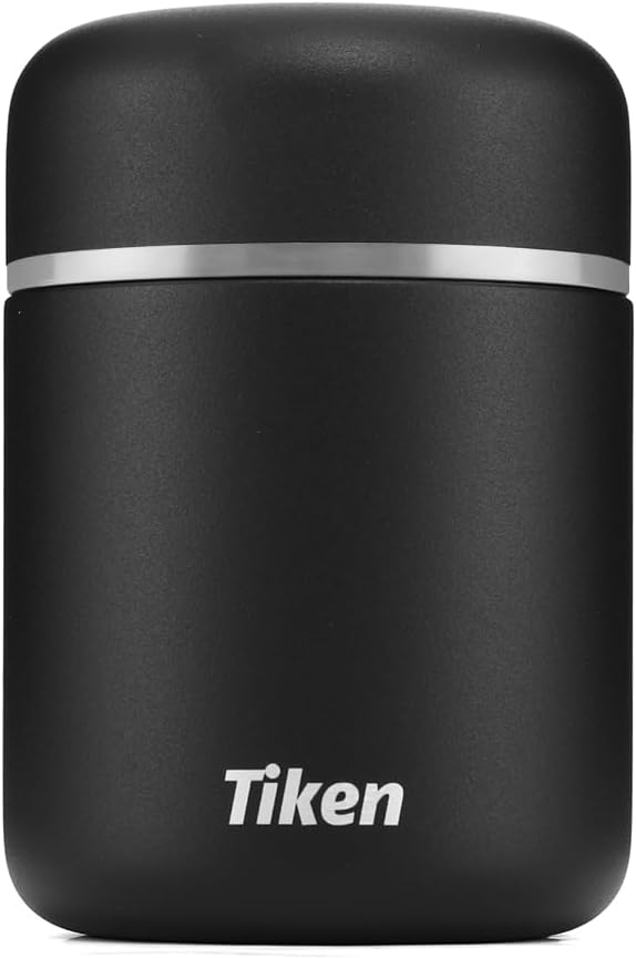 Tiken Stainless Steel Vacuum Insulated Food Jar - 28oz Leakproof Container for Hot & Cold Meals, Wide Mouth Lunch Box with Bowl Lid, Dishwasher Safe, for Work, Outdoor