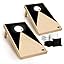 Wooden cornhole with LED lights