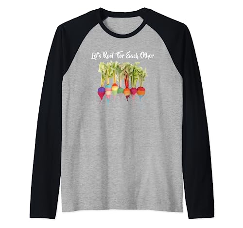 Apoyémonos unos a otros Rainbow Plants LGBT Pride Gardener Camiseta Manga Raglan