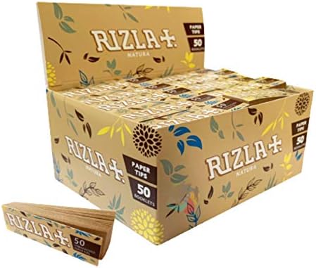 Rizla Natura Unbleached Filter Tips - 50 Booklets x 50 Roach Tips