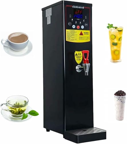 FKINGLRK Caldera Comercial de Agua Caliente Potable, dispensador de Agua Caliente de sobremesa de Acero Inoxidable de 60 l/h con depósito de 20 l, para cafetería, Bar, tetería, Cantina y Aeropuerto.