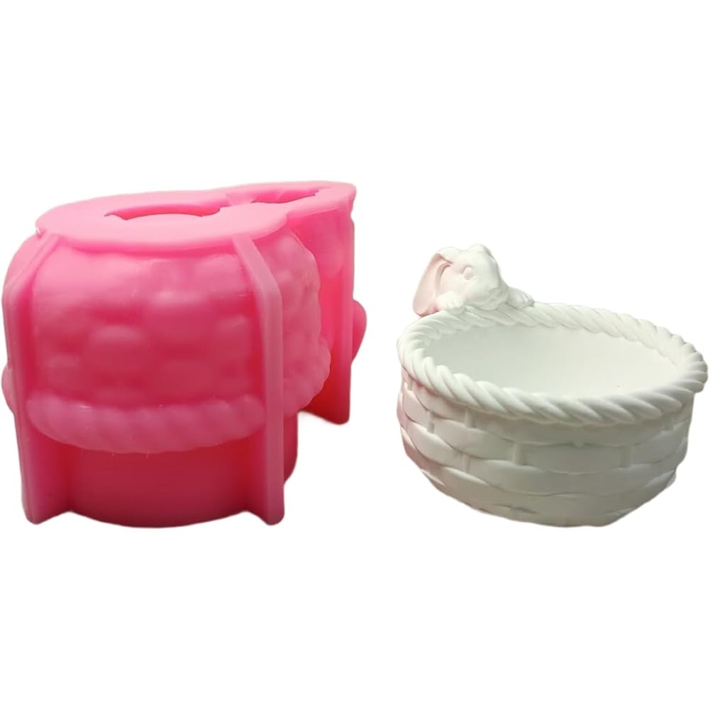 CTRLZS For Candle Soap Planter Jewelry Jelly Case Bunnies Basket Silicone Molds Epoxy Resin Gypsum Molds