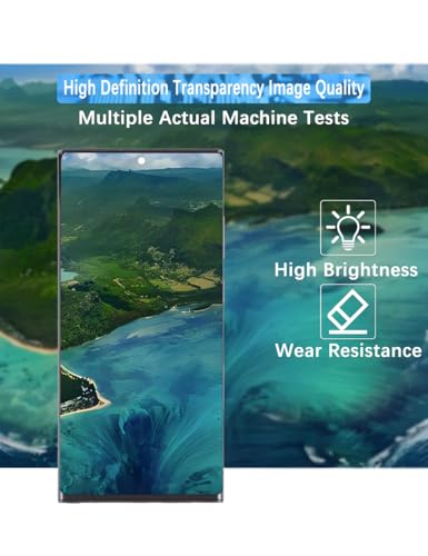 Display Screen for Samsung Galaxy S23 Ultra 5G TFT S918U S918U1 S918W LCD Screen Replacement Assembly Kit(Black with Frame,Without Fingerprint,Not Curved Screen,US Version)