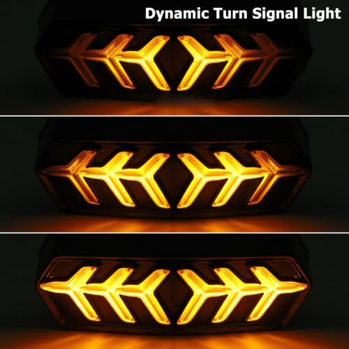 Luz trasera de frenos señal giro secuencial integrada GROM 4