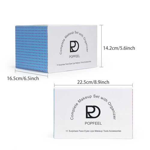 All in One Makeup Kit for Travel - Complete Set With Organizer, Eyeshadow Palette, Foundation, Concealer, Lipstick, Sponges, Eyebrow Pencil for Girls, Teenagers, Beginners - Image 3