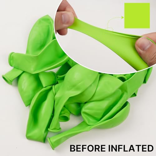 PartyWoo Lime Green Balloons, 100 pcs Lime Balloons Different Sizes Pack of 36 Inch 18 Inch 12 Inch 10 Inch 5 Inch Yellowish Green Balloons for Balloon Garland or Arch as Party Decorations, Green-Y6 - 7