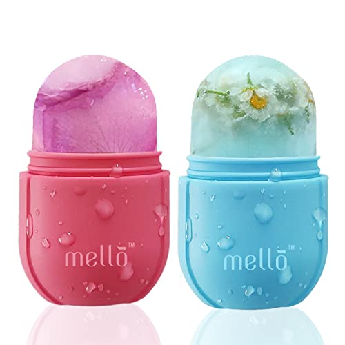 Image of MELLO Ice Roller for Face, Ice Roller for Face Massager, Face Ice Roller to Enhance Skin Glow, Shrink & Tighten Pores, Reusable Facial Ice Roller(Pink,Blue)