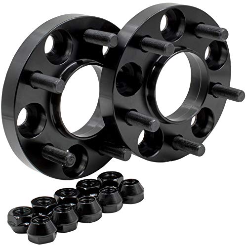 Wheel Accessories Parts Set of 2 Hub Centric Wheel Spacers Adapters 5x4.50 to 5x4.50 (5x114.3 to 5x114.3) with 70.50 Center Bore 20mm Thickness 1/2x20 Thread