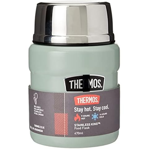 Thermos Stainless King Lebensmittelbehälter, Edelstahl Silikon Kunststoff, Duck Egg, 470ml Cover