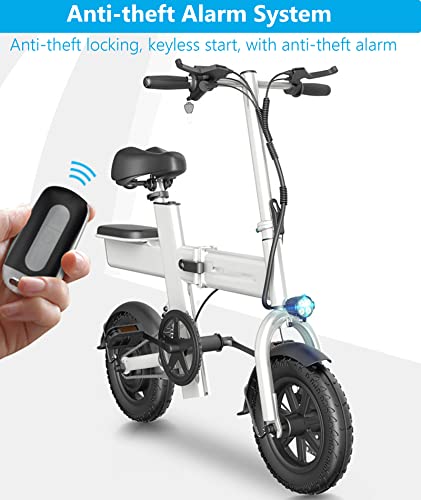 Scooter Elétrico Para Adultos, 48v, 350w Scooter Elétrico Com 2 Assentos Scooters De Mobilidade Dobr