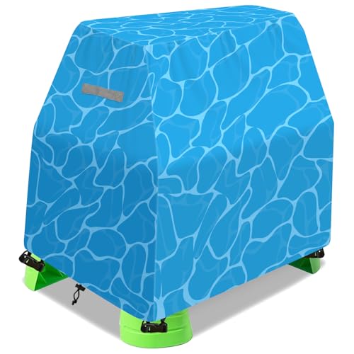 Kids Water Table Cover Fit Step 2 Rain Showers Splash Pond Water Table, Under the Sea Toys Cover Waterproof Dust Proof Outdoor Toys for Toddlers 1-3