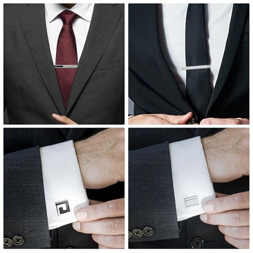 Image of Wynameleri UJOY Cufflinks and Tie Pin Set of 2 Classic Design Fashion Accessories for Men