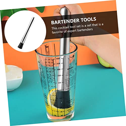 Shakers à cocktail acier inoxydable : kit ustensiles barman colorés - 6
