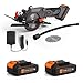 Price comparison product image VonHaus E-Series 18V Cordless Circular Saw  Compact Electric Lightweight Saw with Speed Trigger  Handheld with Li-ion Batteries  2 x 2.0 Ah Battery and Charger Included