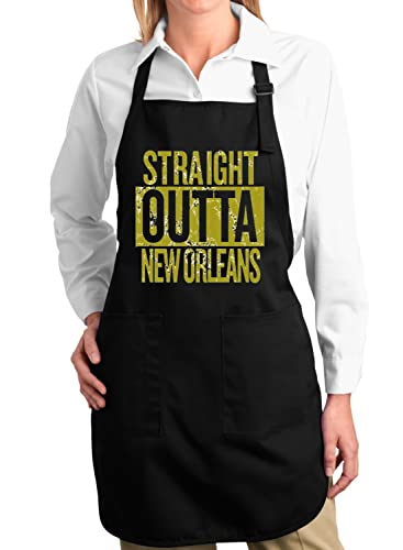 Wild Bobby Straight Outta New Orleans No Fan | Fantasy | Mens Sports Graphic T-Shirt Sports Graphic Apron With Pockets, Black, One Size #TOP12
