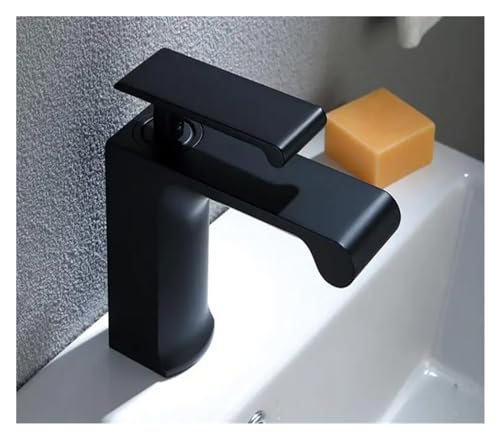 Robinet d'évier de salle de bain anti-calcaire en laiton blanc avec mitigeur - 4