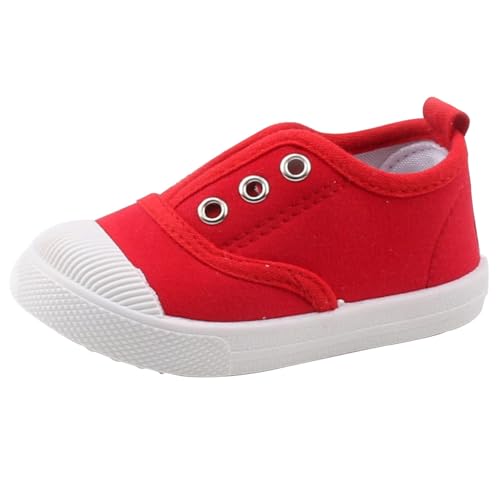 Toddler Shoes Baby Girl Sneaker Kids Boy Casual Canvas Slip on Walking Shoes Lightweight