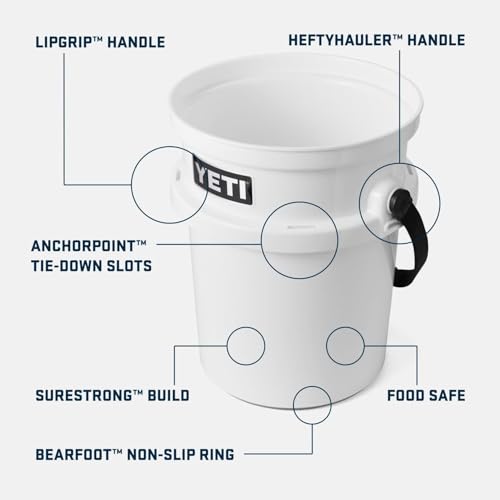 Image of YETI Loadout 5-Gallon Bucket, Impact Resistant Fishing /Utility Bucket
