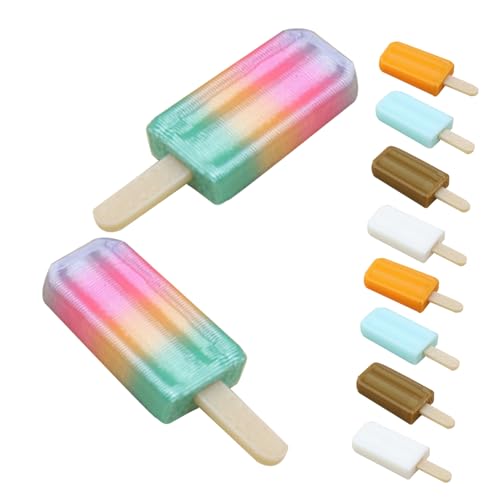 DRESSOOS 10個ミニチュア雪?モデル プレイ 小型シミュレーションデザート 食品模型 多彩な味わい ミニチュアデザート ドールハウス用装飾 向