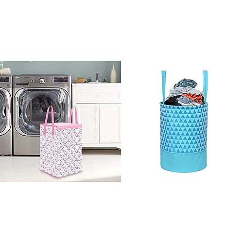 PrettyKrafts Laundry Basket for Clothes with Lid & Handles, 75 LT...