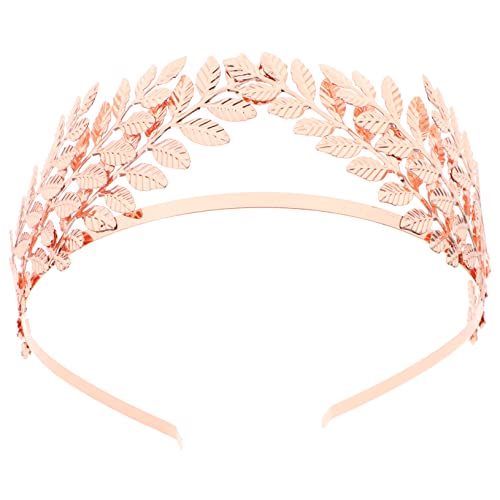 LIFKOME 1Pc Baroque Leaf Crown Hair Hoop Rose Bridal Hair Accessories for Weddings Birthdays Special Occasions Elegant Hair Jewelry Unique Design for Women