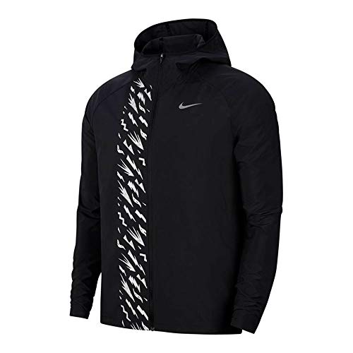 Nike Herren Essential GX Jacke, Black/Reflective Silv, S