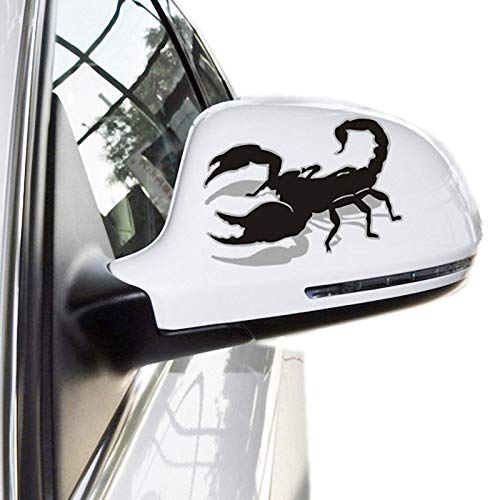 Voroly 2 Pcs 3D Scorpion Car Rearview Mirror Stickers DIY Decals Auto Car Side Mirror Stickers Car Body Bumper Stickers 4.33" x 3.15"