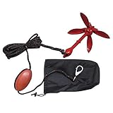 Kit Boatworld 1,5kg Rezón ancla Este rojo 1.5kg recubierto ancla rezón se completa con 25 pies ( 762 cm ) de la cuerda en rodajas a la misma, una bolsa de almacenamiento de nylon resistente, un flotador de cuerda en línea que se desliza hacia arriba y abajo de la cuerda y un gancho de seguridad de acero inoxidable de alta definición en el otro extremo . La bolsa de almacenamiento significa que usted puede guardar cuidadosamente este sistema de anclaje en su jet ski o barco , que lo protege y su nave ! Se adapta a la mayoría de los compartimentos de seguridad PWC (tamaño aprox . 12 " (30 cm ) de largo x 3 ½ " ( 9 cm ) de diámetro) . El ancla rojo recubierto hace que sea fácil de detectar en el agua. Esta ancla ancla 1.5kg celebrará en el barro , arena, grava y roca y está diseñada para el amarre temporal de pequeñas embarcaciones , veleros, PWC , botes inflables , canoas y flotar tubos.