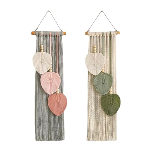 Tapisserie macramé LZDGCC pour habiller un mur blanc de salon