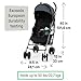 Ingenuity 3Dlite Convenience Stroller, Gray – Lightweight Stroller with Aluminum Frame, Large Seat Area, 4 Position Recline, Extra Large Storage Basket – Infant Stroller for Travel and More