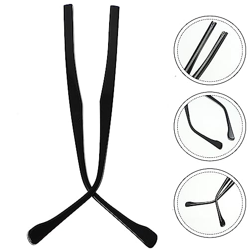 1 Pair of Universal Eyeglasses Replacement Arms, Black Plastic Temples for Eyeglasses Repair Kit, Eyewear Frame Retainers, Eyeglasses Arm Replacement, Compatible with Most Frames, Includes Screws - Thumbnail 5