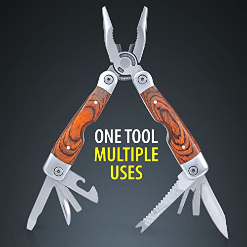 Maxam Skwmt Wood Handle Stainless Steel Multi-Tool #TOP1