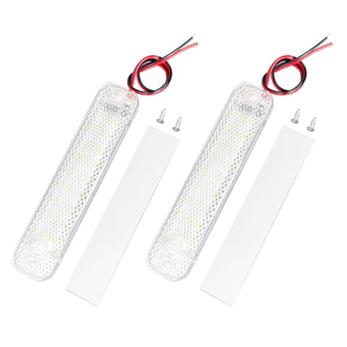 NHQZ 2 Pezzi Barra Luminosa per 12V-85 Volt,36 LED,8W Super Luminoso Barra LED,per Interni Universale con Interruttore,Luci per Auto,Camion, Camper,Furgone,Barca,Cucina,Studia