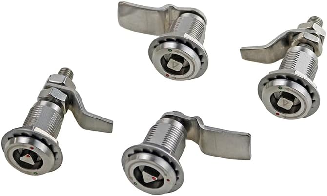 Stainless Steel Cylindrical Industrial Automation Triangle Or Four Sided Tongue Lock 1Pcs(3 Adjustable Height)